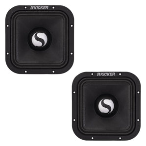 Kicker 49ST7MR4 7 Inch Square Midrange Speakers 250w RMS