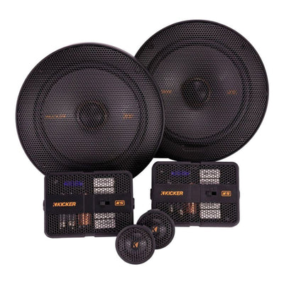 Kicker 51KSS6504 6.5" 2 Way Component Speakers 125w RMS