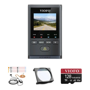 Viofo A119 Mini 2 Dash Cam HK4 Hardwire Kit CPL-100 128GB Bundle
