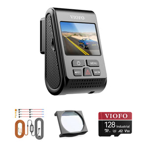 Viofo A119 V3 Dash Cam HK3 Hardwire Kit CPL-100 128GB Bundle