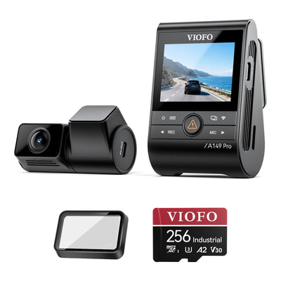 Viofo A149 Pro Duo Dash Cam CPL-600 256GB Bundle