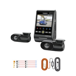 Viofo A229 Plus 3CH dash cam bundle with HK4 hardwire kit and 8pcs fuse taps