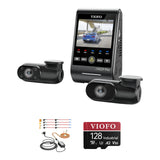 Viofo A229 Plus 3CH Dash Cam HK4 Hardwire Kit 128GB Bundle