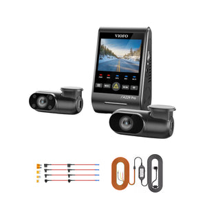 Viofo A229 Pro 3CH dash cam bundle with HK4 hardwire kit and 8pcs fuse taps