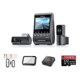 Viofo A329S 3CH Dash Cam HK6 Hardwire Kit CPL-600 Bluetooth Remote 512GB Bundle