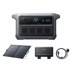 Anker SOLIX C2000 Gen 2 + PS200 + Alternator Charger + Bidirectional Cable Bundle