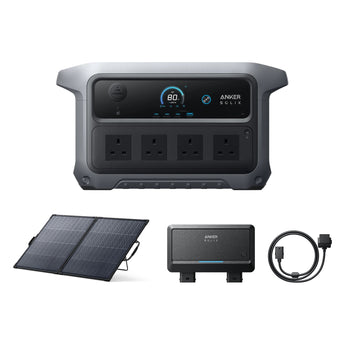 Anker SOLIX C2000 Gen 2 + PS200 + Alternator Charger + Bidirectional Cable Bundle