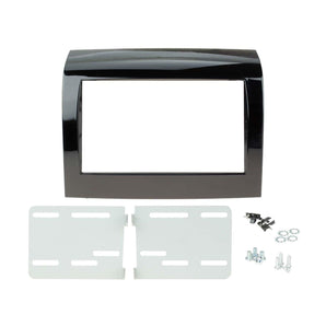 Connects 2 CT23FT21 Fiat Ducato Double Din Fascia Plate Adaptor Gloss Black