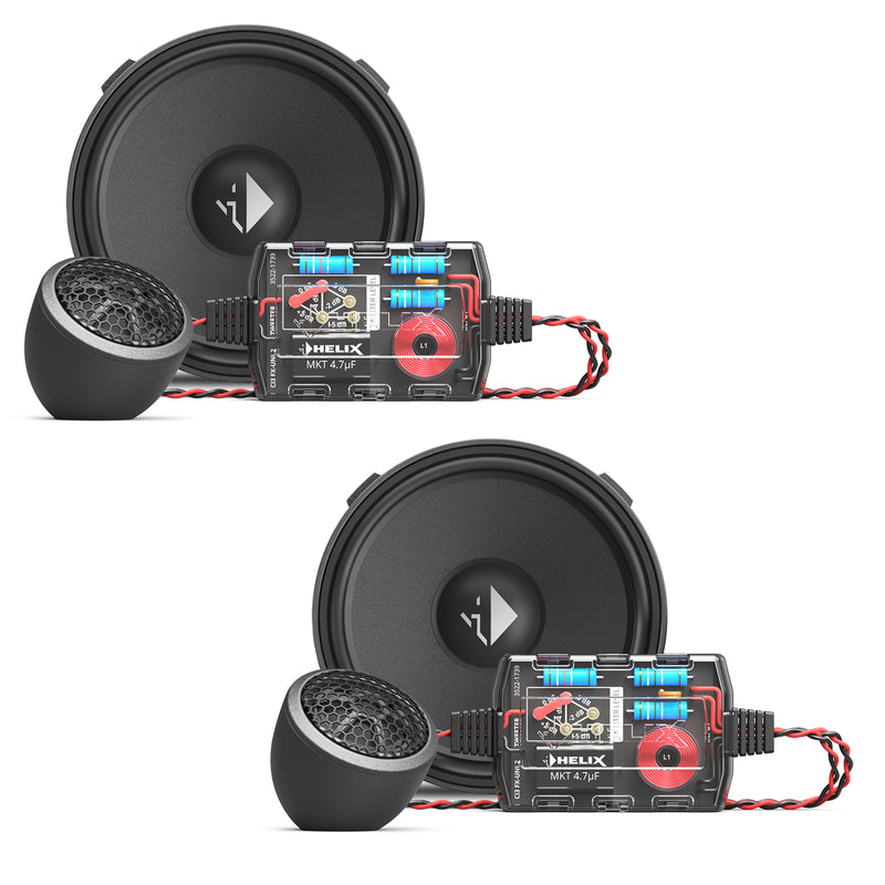 Helix Compose i3 Ci3 K100.2FM-S3 MK2 Component 4 Inch FlexMount Speakers 80w RMS
