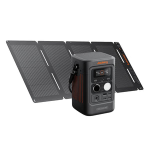Jackery Explorer 300D Battery + Air Bifacial Solar Panel 40w
