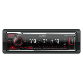 Kenwood KMM-BT408DAB Stereo Bluetooth USB Car Digital Radio Includes DAB Aerial - CEN