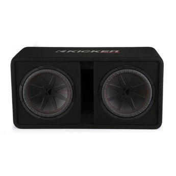 Kicker 48DCWR122 Dual 12 Inch CompR Ported Loaded Subwoofer Enclosure 1000w RMS - CEN