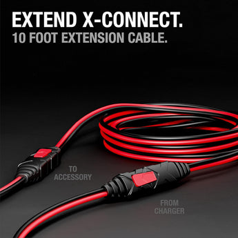 NOCO GC004 X-Connect 10ft Extension Cable for Genius 1 2 5 10 2X2 2X4 & G Series - CEN