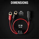 NOCO GC008 X-Connect XL Eyelet Terminal Connector for Genius 1 2 5 10 & G Series - CEN