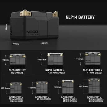 NOCO Lithium NLP14 12V 500A Group 14 Powersport Motorcycle Motorbike Battery - CEN