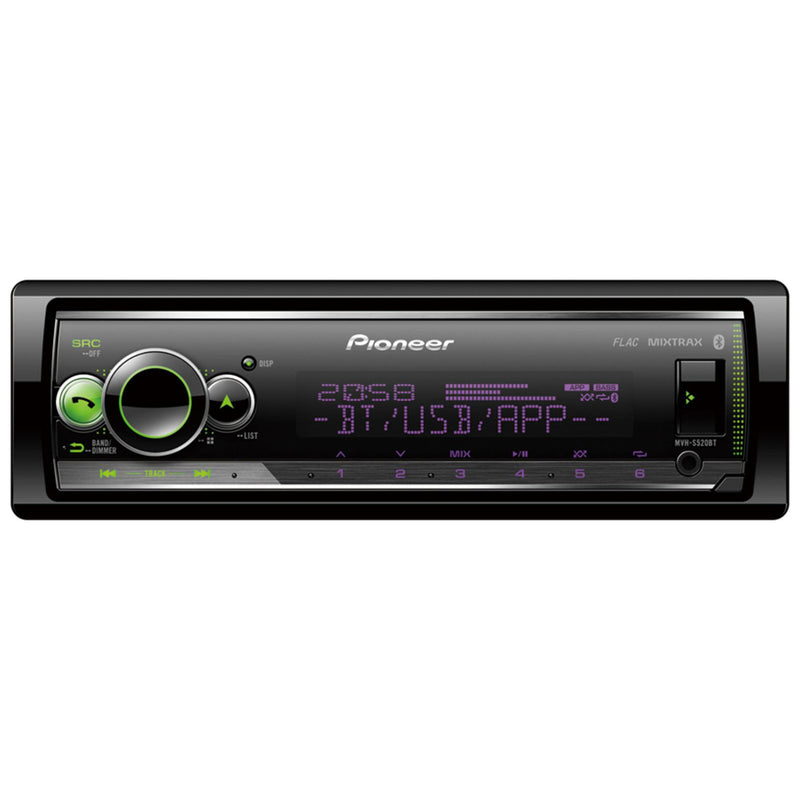 Pioneer MVH-S520BT Mechless Bluetooth Spotify USB AUX iPhone Car Radio Stereo
