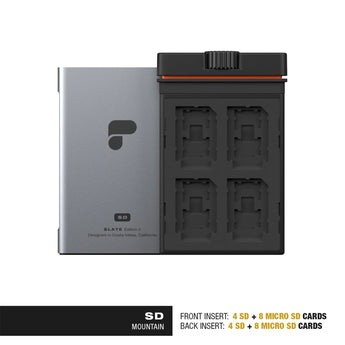 PolarPro Slate II SD & Micro SD Premium Memory Card Holder Case Mountain - CEN