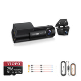 Viofo T330W 2CH dash cam bundle with HK6-F hardwire kit, 8pcs fuse taps and 256GB card