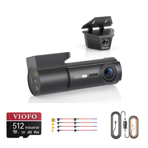 Viofo T340W 3CH + HK6-F Fuse Tap + 512GB Card Bundle