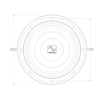 Wavtech 10 Inch Professional Series Shallow Subwoofer ThinPro10 Sub 2 Ohm - CEN