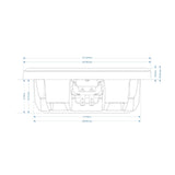 Wavtech 10 Inch Professional Series Shallow Subwoofer ThinPro10 Sub 2 Ohm - CEN