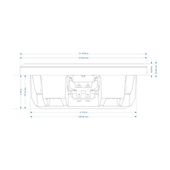 Wavtech 10 Inch Professional Series Shallow Subwoofer ThinPro10 Sub 4 Ohm - CEN