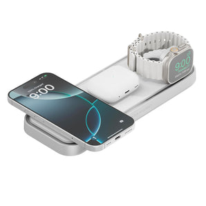 NOCO XGrid XDP3W 3-in-1 Qi2 Wireless Charging Pad White