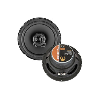Phoenix Gold ZX65CXS 6.5 Inch 2 Way Coaxial Speakers with Grills 50w RMS Pair - CEN