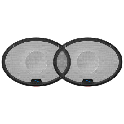 Alpine KTE-S69G Metal Mesh Grilles for S Series S-S69 S-S69C 6x9 Inch Speakers