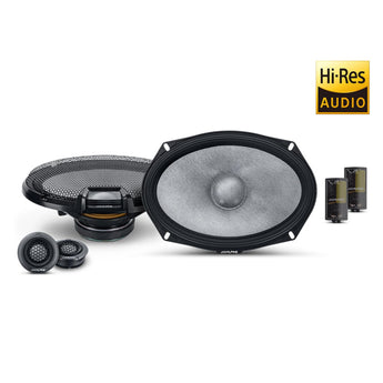 Alpine R2-S69C Speakers 6x9 Inch 2022 R Series 2 Way Parcel Shelf Component 100w - CEN