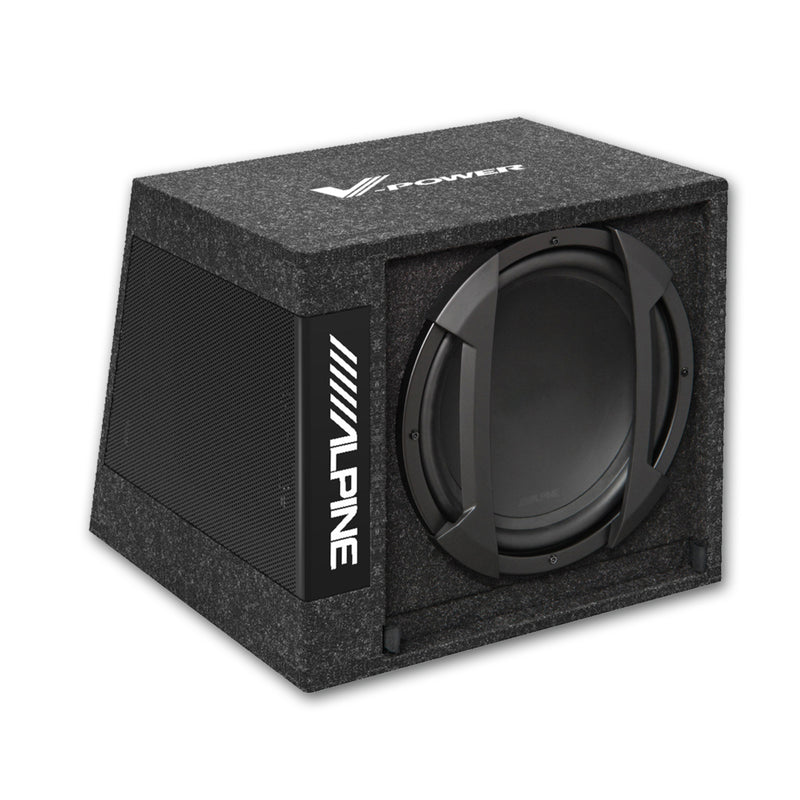 Alpine SWD-355 Subwoofer Amplified Powered Active Sub with Wired Remote 150w RMS
