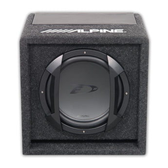 Alpine SWE-815 Subwoofer Amplified Powered Active Sub with Wired Remote 100w RMS - CEN