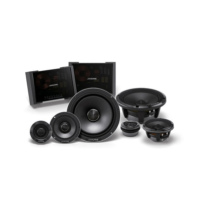 Alpine HDZ-653 Status Speakers Hi-Res 6.5 Inch 16.5cm 3 Way Component 100w RMS