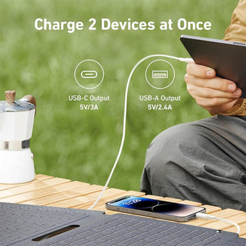 Anker SOLIX 30w Portable Solar Panel PS30 for On-the-Go Charging with USB - CEN