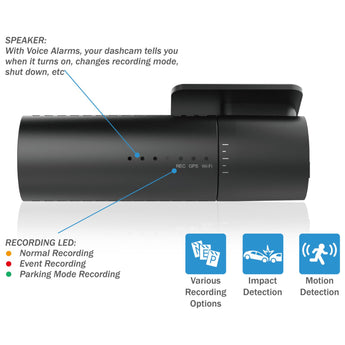 BlackVue Dash Cam DR590X-1CH 32GB Full HD 1080p Starvis Wi-Fi 1 Channel Camera - CEN