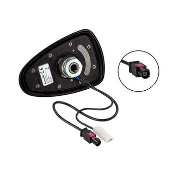 Calearo DAB Aerial Roof Mount Shark Fin DAB+ Digital Radio Antenna Black 7677820 - CEN