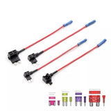 Dash Cam Hardwire Fuse Tap Kit Low Profile Mini Micro Standard Piggy Back Fuses - CEN