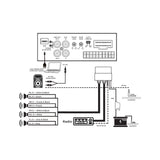 Classic Car Stereo Hide Away Bluetooth Amplifier 4x25w Aux In & Line Out for Sub - CEN