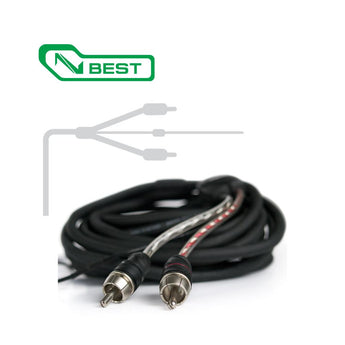 Connection Best BT2 050 0.5m 1.6 ft 2 Channel Car RCA Amp Cable Lead - CEN