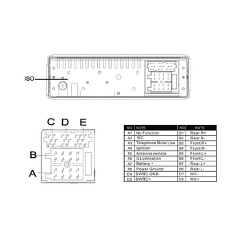Continental TR7412UB-OR Car Stereo Radio Bluetooth USB Mechless Retro OEM Look - CEN