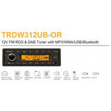 Continental TRDW312UB-OR Bluetooth Car Stereo DAB Radio USB AUX Retro OEM Look - CEN