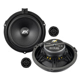 ESX QXT6.2C Component Speakers and Tweeters for Ford Transit 2014 Front Doors - CEN