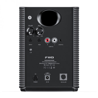 FiiO SP3 High Fidelity Active Desktop Computer Speakers Black with RGB LED Lights - CEN