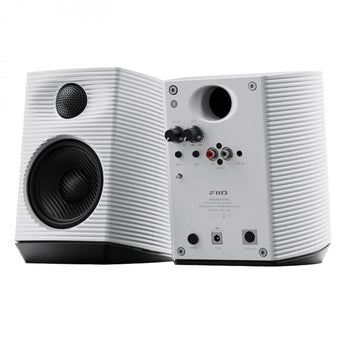 FiiO SP3 High Fidelity Active Desktop Computer Speakers White with RGB LED Lights - CEN
