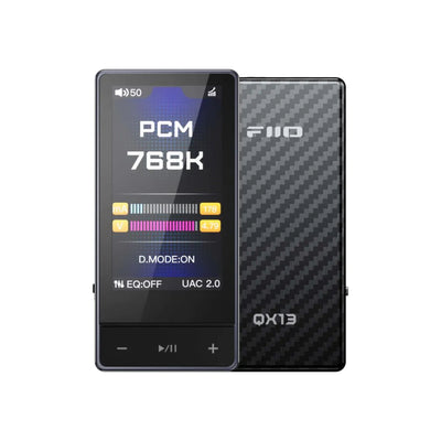 FiiO QX13 Portable DAC and Headphone Amplifier 3.5mm and 4.4mm USB C Black