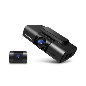 FineVu GX1100 2CH Dash Cam 4K UHD Front & FHD Rear Camera Includes 64GB Card - CEN