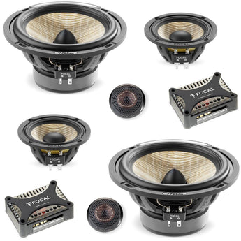 Focal PS165F3E Flax Evo Series Expert 3 Way 6.5" Car Door Component Speakers 80w - CEN