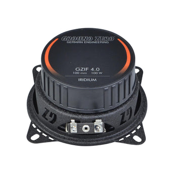 Ground Zero Iridium GZIF 4.0 10cm 2 Way Car Van Coaxial Door Speakers 60w RMS - CEN