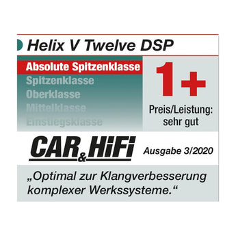 Helix V Twelve DSP 12 MK2 Channel Amplifier with 14 Channel DSP 75w RMS 64 Bit - CEN