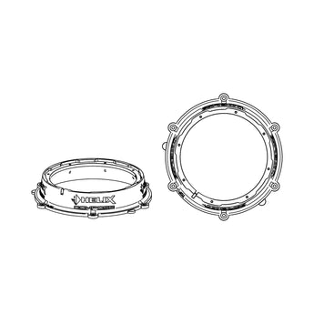 Helix Compose FlexMount 200 CFMK200 POR.6 8 Inch Woofer Adaptor for Porsche - CEN